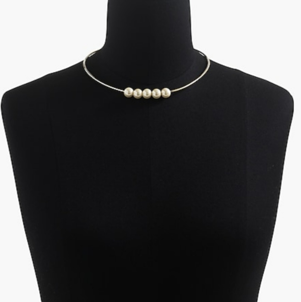 J.Crew pearl and gold necklace
